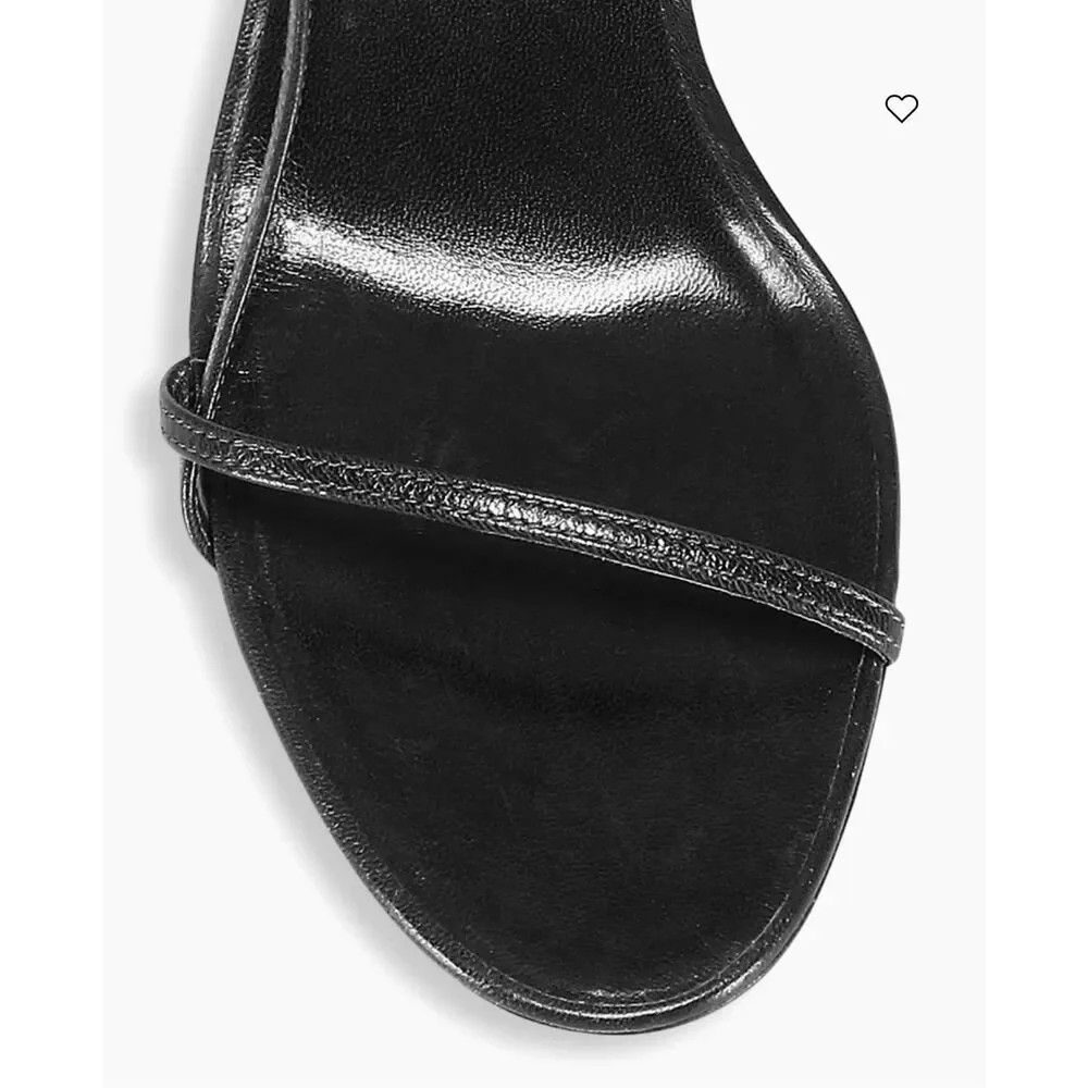 The Row Leather Strappy Heeled Bare Sandals Black Size 36 $890 - Picture 4 of 10